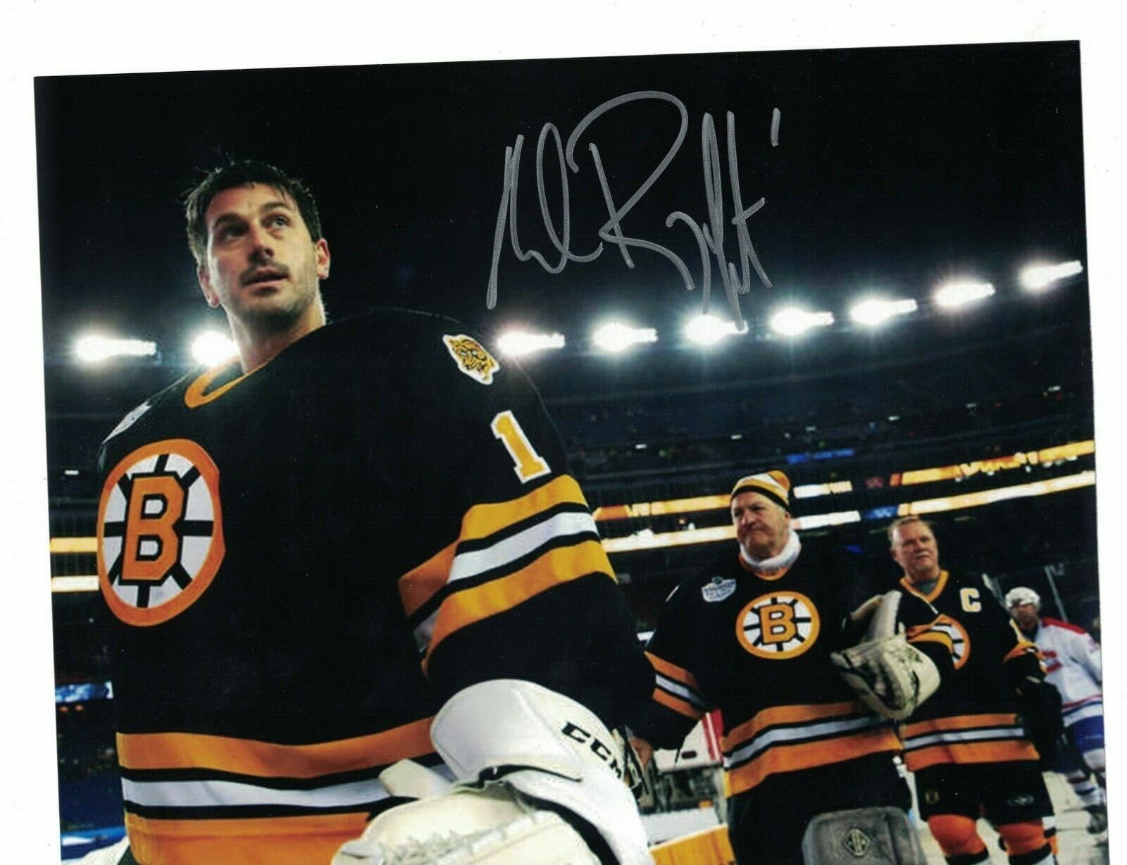 Andrew Raycroft Boston Bruins Signed 8x10 Hockey Photo Poster painting W/Our COA