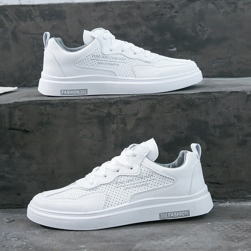Spring Autumn White Shoes Men Shoes Men's Casual Shoes Fashion Sneakers Street Cool Man Flat Shoes