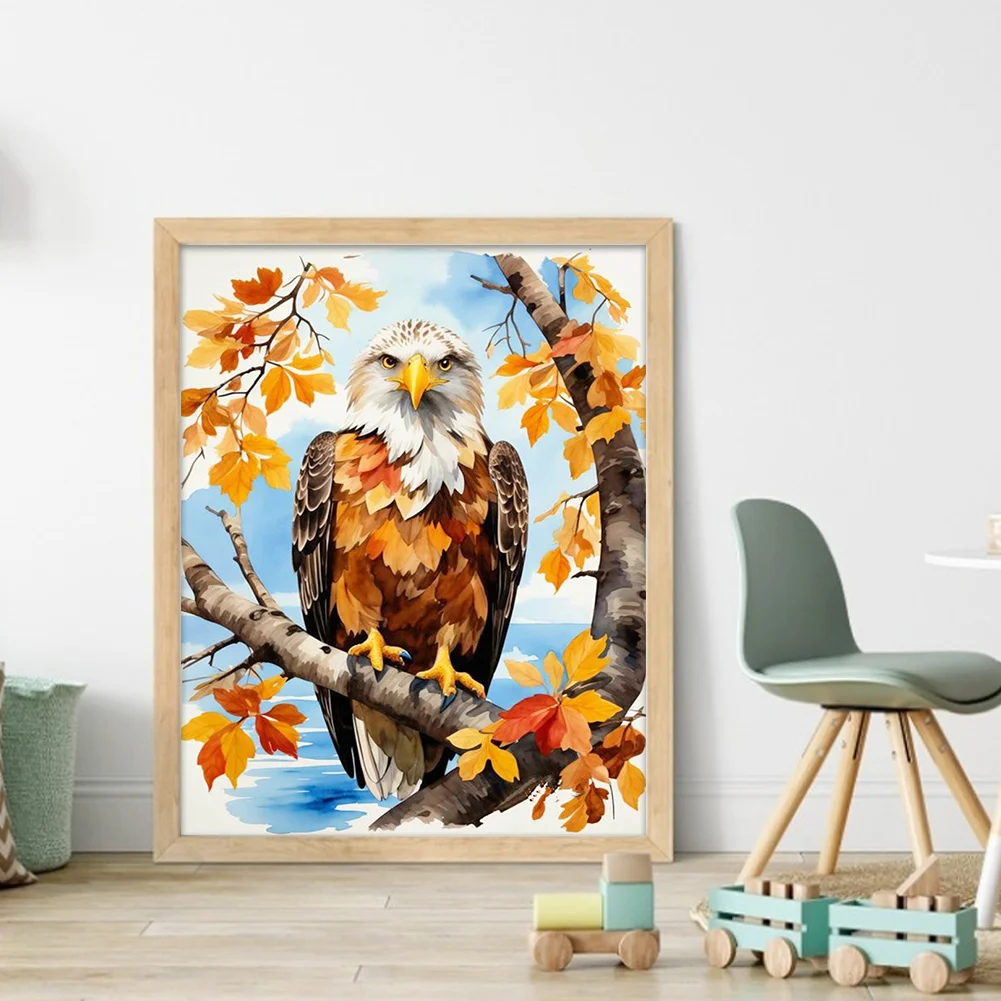 DIY Stamped Cross Stitch 11CT Full Embroidery 40*50cm - Eagle In The Woods