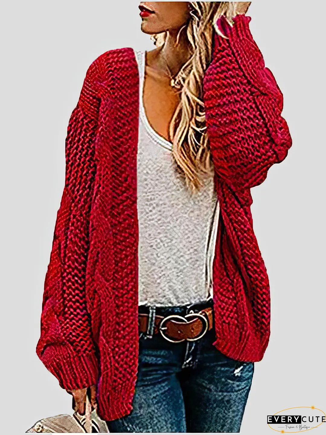 Hollow Out Knit Cardigan