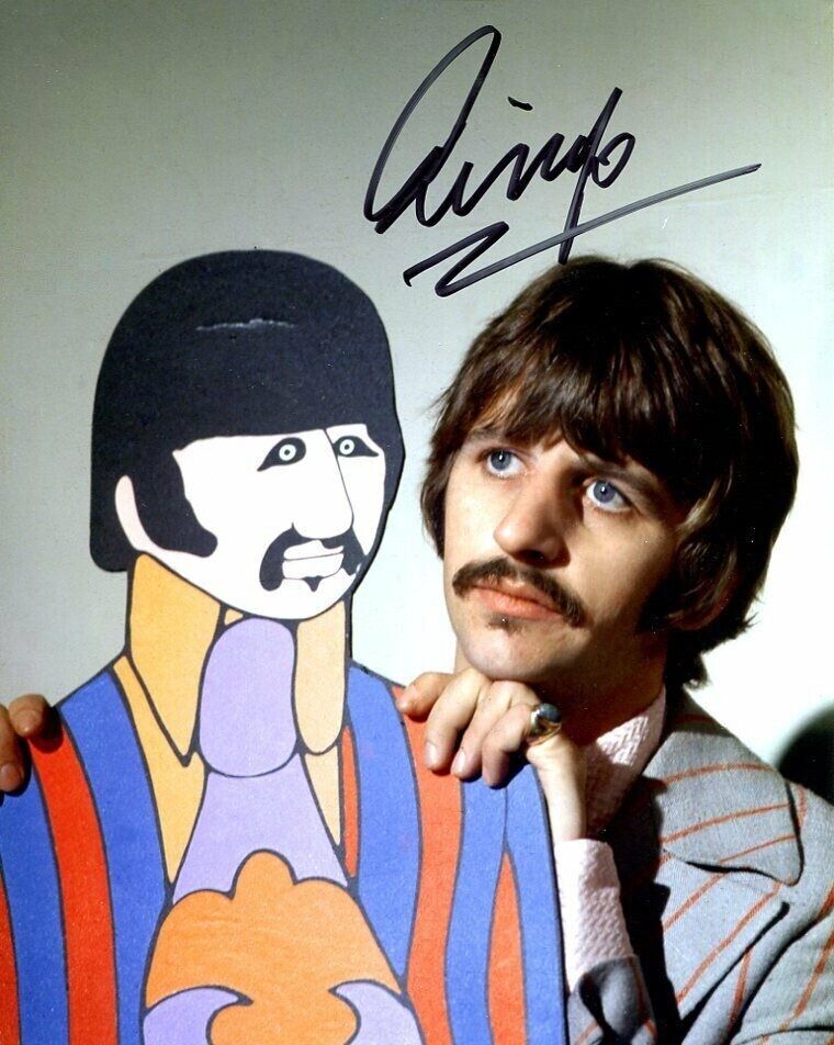 Ringo Star Autographed Signed 8x10 Photo Poster painting ( Beatles ) REPRINT