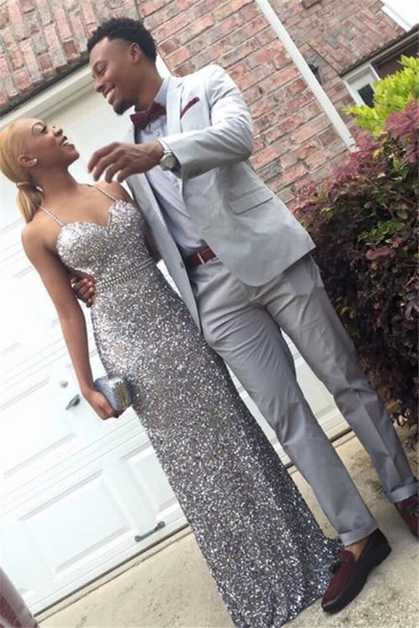 Fashionable Ryan Silver Formal Business Prom Suit For Man With Two Pieces | Ballbellas Ballbellas