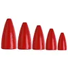 50PCs Bullets Fishing Sinkers Weights Slip Sinkers Kit for Bass Trout Panfish