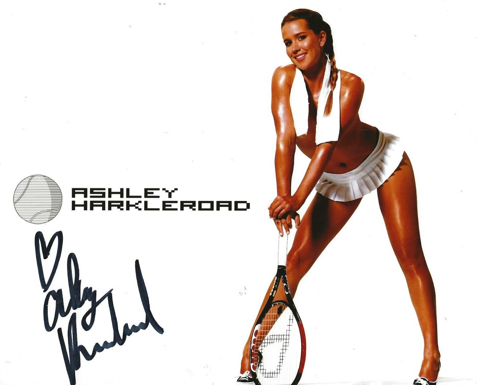 Ashley Harkleroad signed Tennis 8x10 Photo Poster painting autographed 2