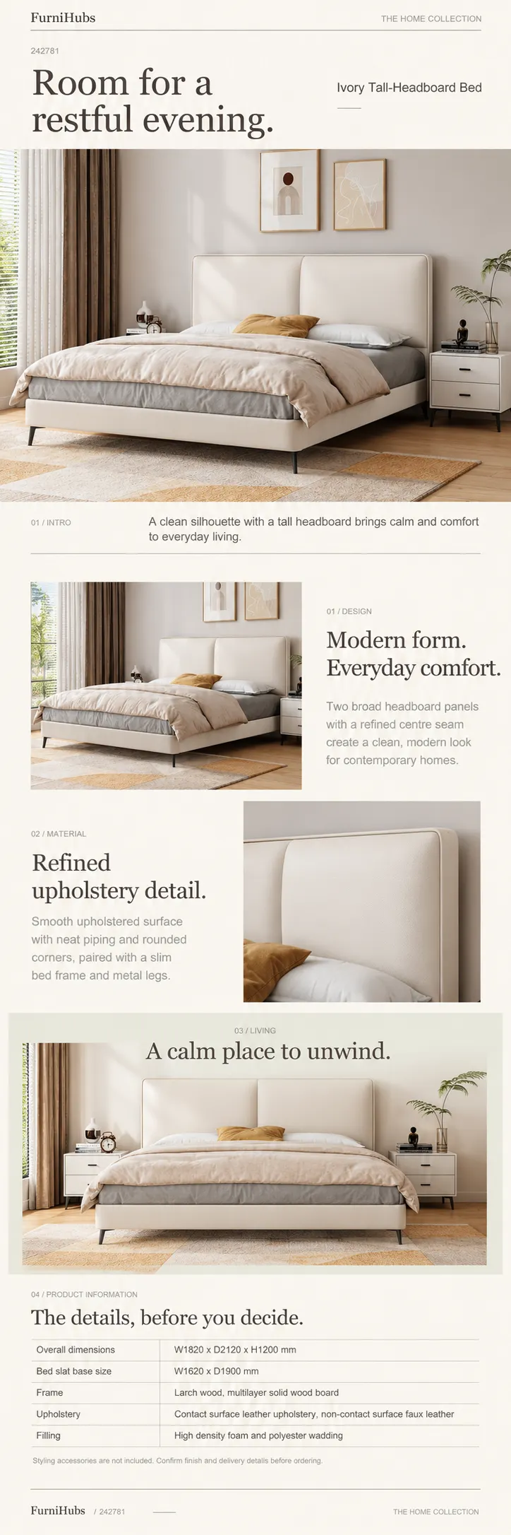 Upholstered Bed 242781
