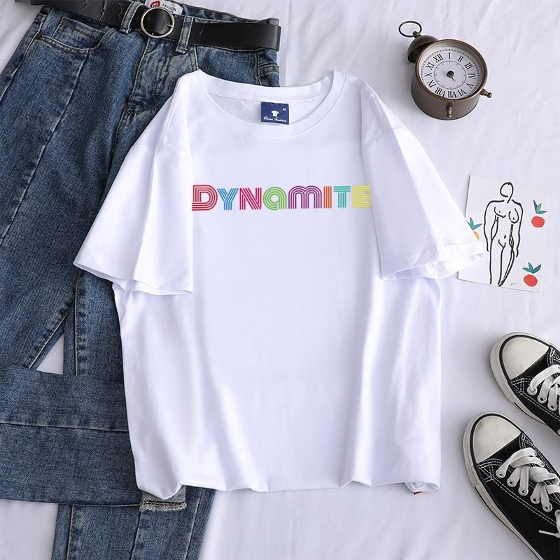 방탄소년단 Dynamite Candy Colors Casual T-shirt