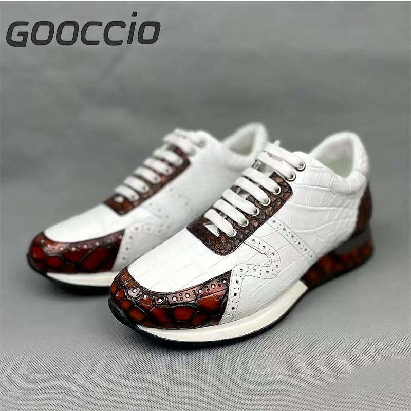 MY192 Crocodile Leather Casual Shoes/Sneakers For Men GOOCCIO   