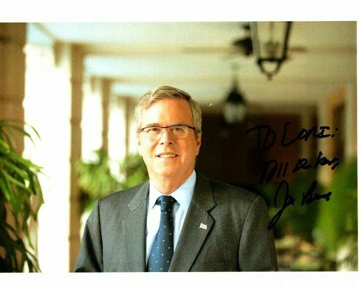 JEB BUSH Autographed Signed Photo Poster paintinggraph - To Lori