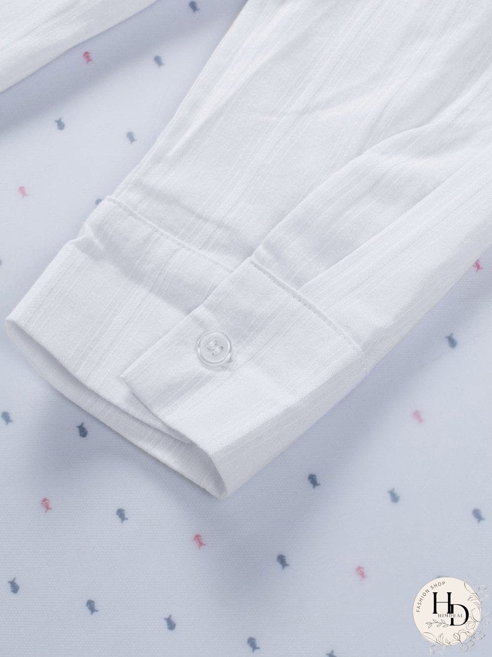 Simple Solid Lapel Button Long Sleeve Blouses