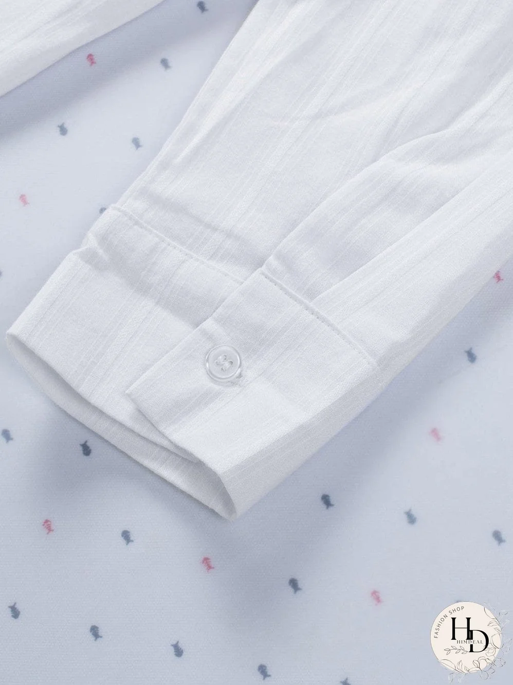 Simple Solid Lapel Button Long Sleeve Blouses