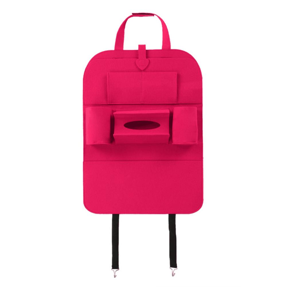 

Multi-Pocket Car Back Seat Storage Bag Backrest Pocket Organizer (Rose Red), 501 Original