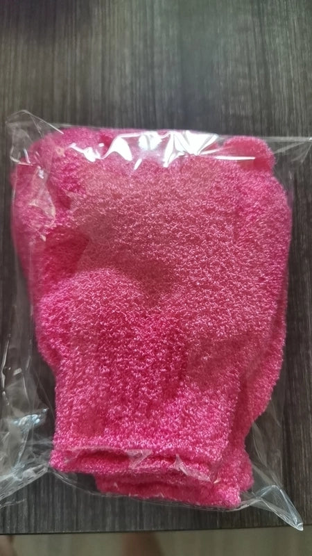 Minimalist Solid Color Nylon Bath Gloves