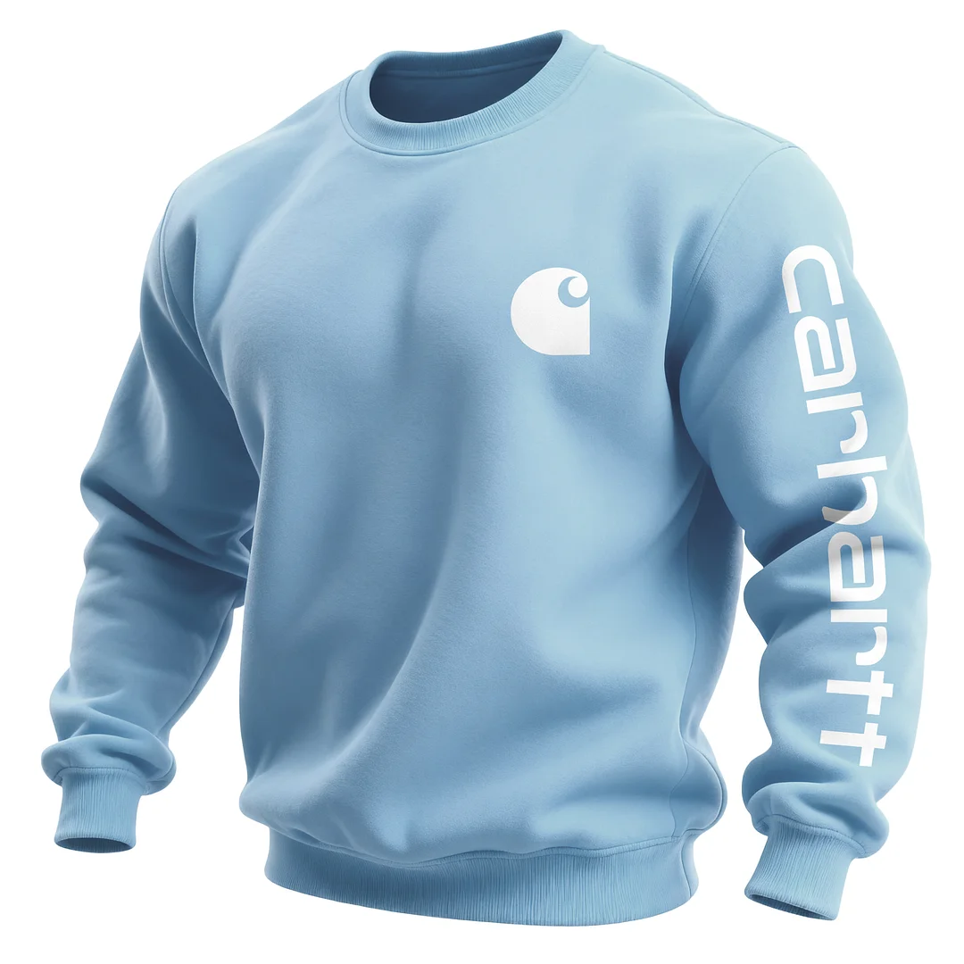 Unisex Loose And Comfortable Plush And Thickened Round Neck Pullover Sweatshirt