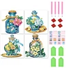 4pcs Diamond Painting-DIY Crystal Rhinestone Glass Bottle