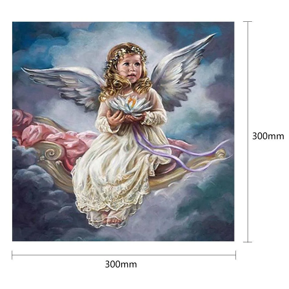 Diamond Painting - Full Round Drill - Baby Angel(30*30cm)