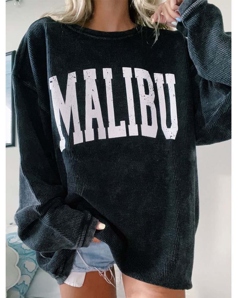 Vintage Basic Long Sleeve Sweatshirt