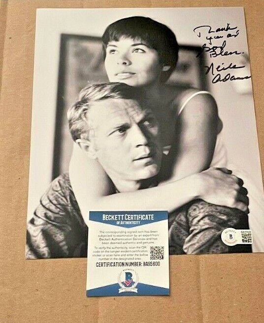 NEILE ADAMS SIGNED 8X10 Photo Poster painting W/STEVE MCQUEEN BECKETT CERTIFIED #2