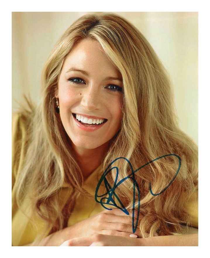 BLAKE LIVELY AUTOGRAPHED SIGNED A4 PP POSTER Photo Poster painting PRINT 6