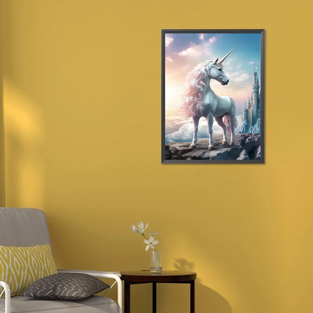 Full Round Diamond Painting 30*40cm - Fantasy Unicorn