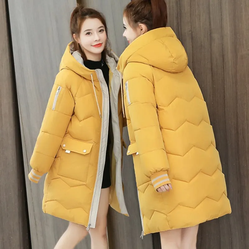 Women Winter Jacket 2020 New Warm Parkas Outerwear High Quality Down Cotton Coat Female Winter Thicken Cotton Padded Jacket 3XL