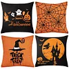 4 Set Happy Halloween Farmhouse Pillows Halloween Party Pillow Decorative Covers