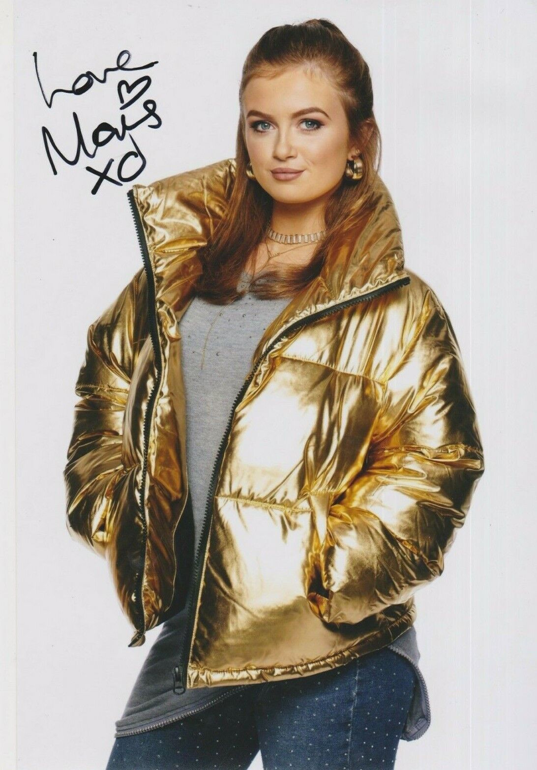 Maisie Smith **HAND SIGNED** 12x8 Photo Poster painting ~ Eastenders (Tiffany Butcher)