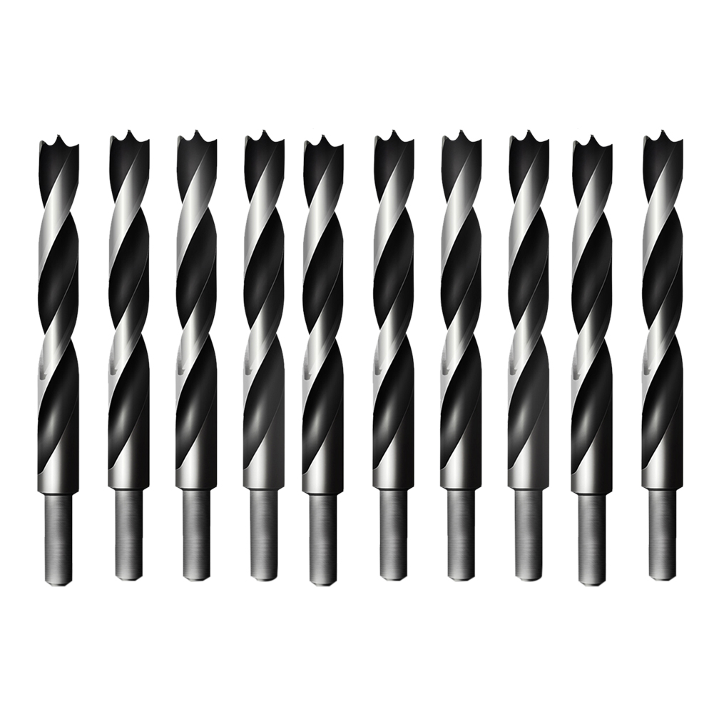 

10pcs High Carbon Steel Straight Shank Twist 3 Brad Point Drill Bits, 501 Original
