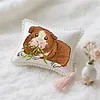14CT Needle Insert Bag 2 Strands Printed Knitting Threads Pin Pouch with Tassel