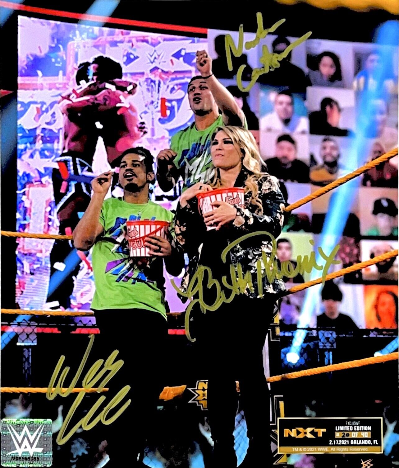 WWE BETH PHOENIX & MSK HAND SIGNED AUTOGRAPHED OFFICIAL LICENSED Photo Poster painting 20 OF 40