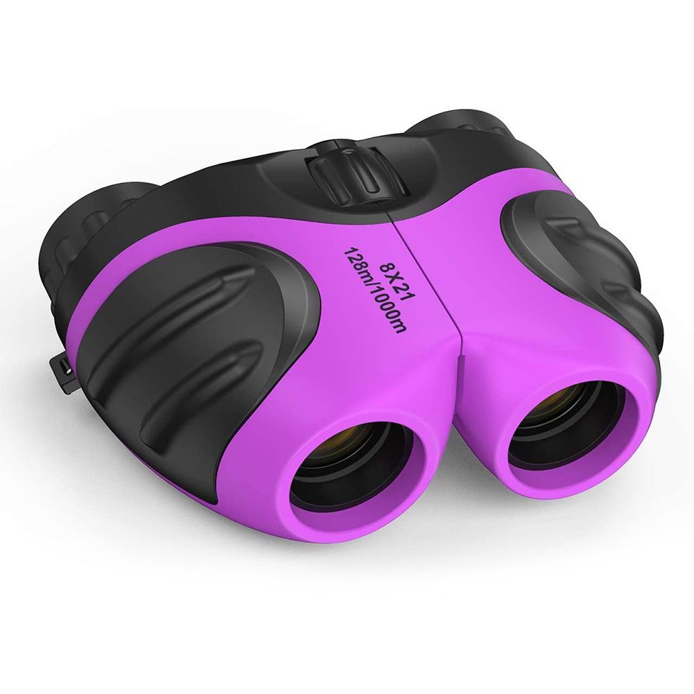 

8X21 Kids Handheld Telescope Outdoor Long Range Optics Binoculars (Purple, 501 Original