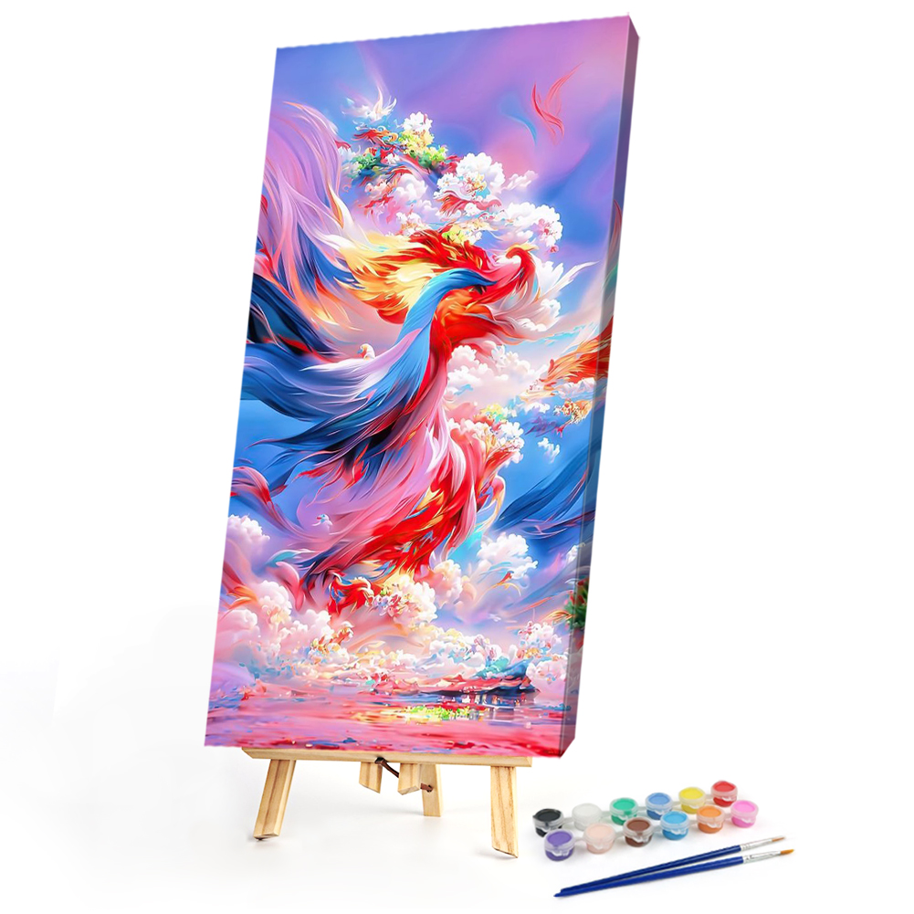 

40*80CM - Paint By Numbers - Cloud Phoenix (Big Size), 501 Original