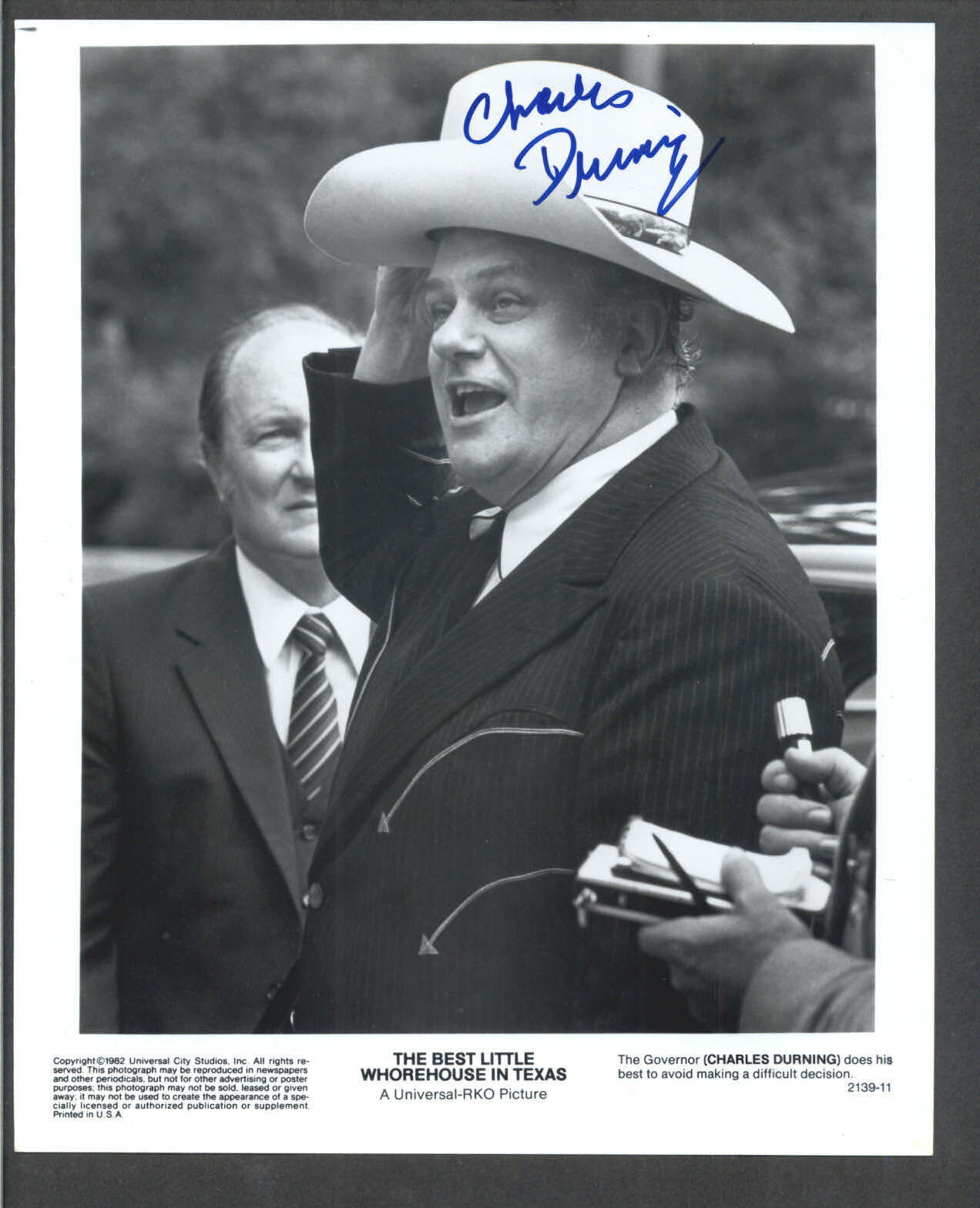 Charles Durning - Signed Autograph Movie Still - The Best Little Whorehouse