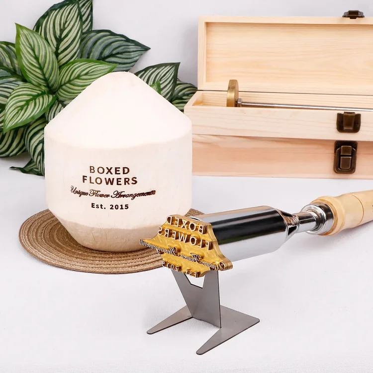 Custom Coconut Branding Iron Personalized Branding Iron for Food Personalized BBQ Branding Iron Personalized Branding Iron for Grilling 