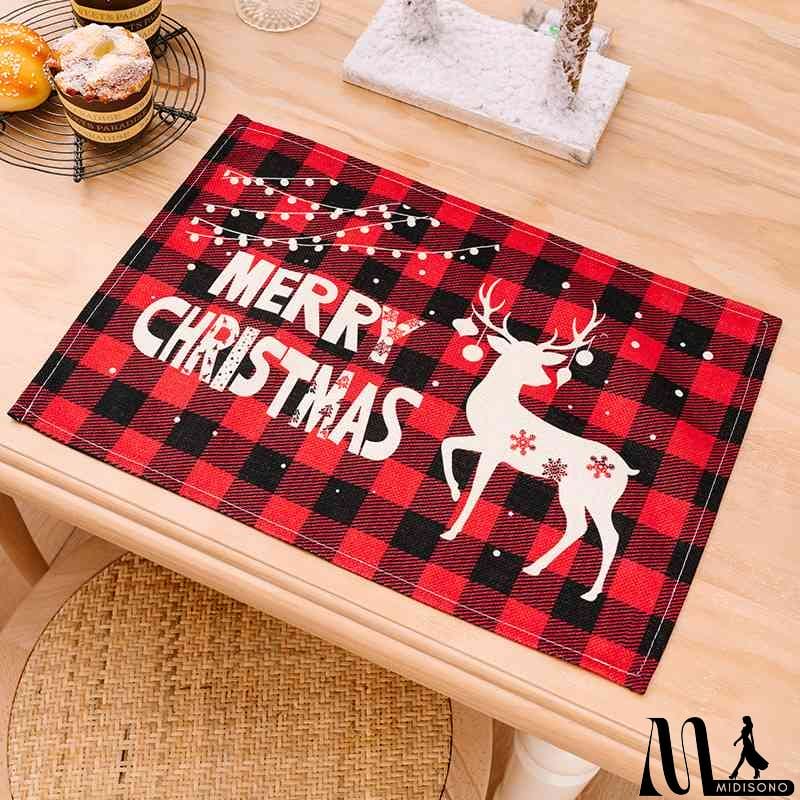 MidiSono - Assorted 2-Piece Plaid Placemats