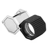 10X Jewelery Loupe Hexagonal Metal Mini Magnifying Glass 20.5mm Magnifier