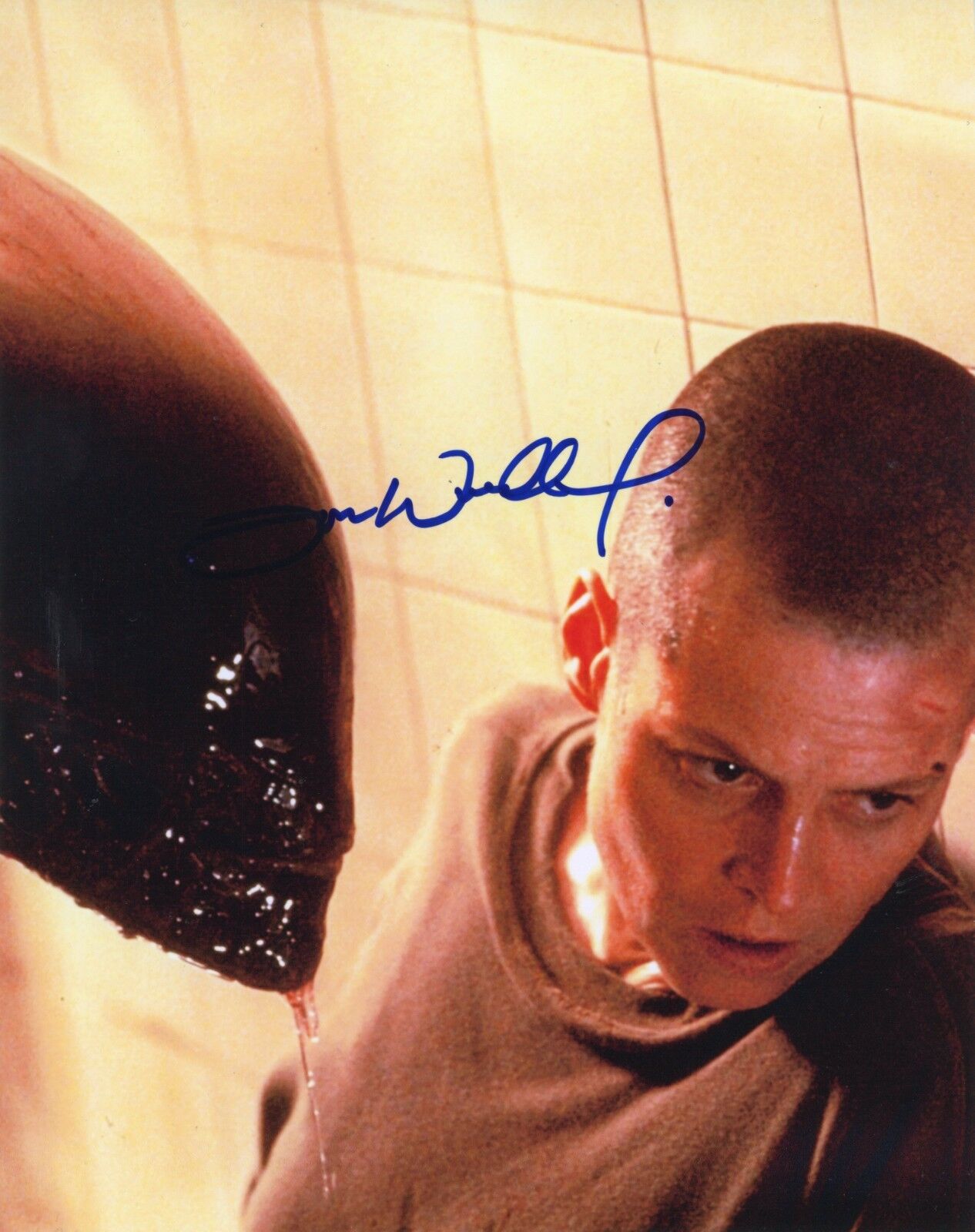 ~~ TOM WOODRUFF JR. Authentic Hand-Signed ALIEN 3