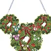 DIY Mickey Mouse Wreath-Diamond Painting Pendant