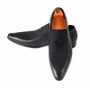 Fashion Mens Black Leather Dress Shoes 