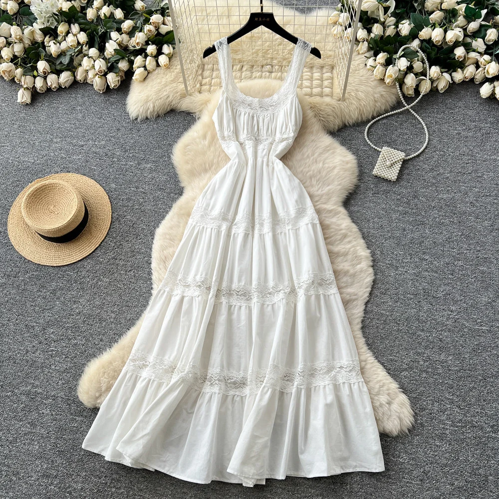 Nigikala Nigikala Dress Female High-End Light Luxury Famous Bubble Bubble Sleeve Dress Design Feel Waist Strap Fluffy French Dress