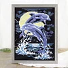 Bead Embroidery - Partial Printed 9CT Dolphin(28x20 CM)