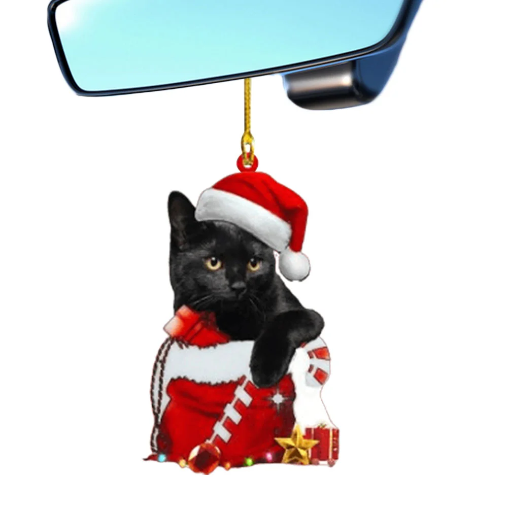 Xmas Tree Hanging Animal Pendants Cute Christmas Decorations for Cat/Dog Lover