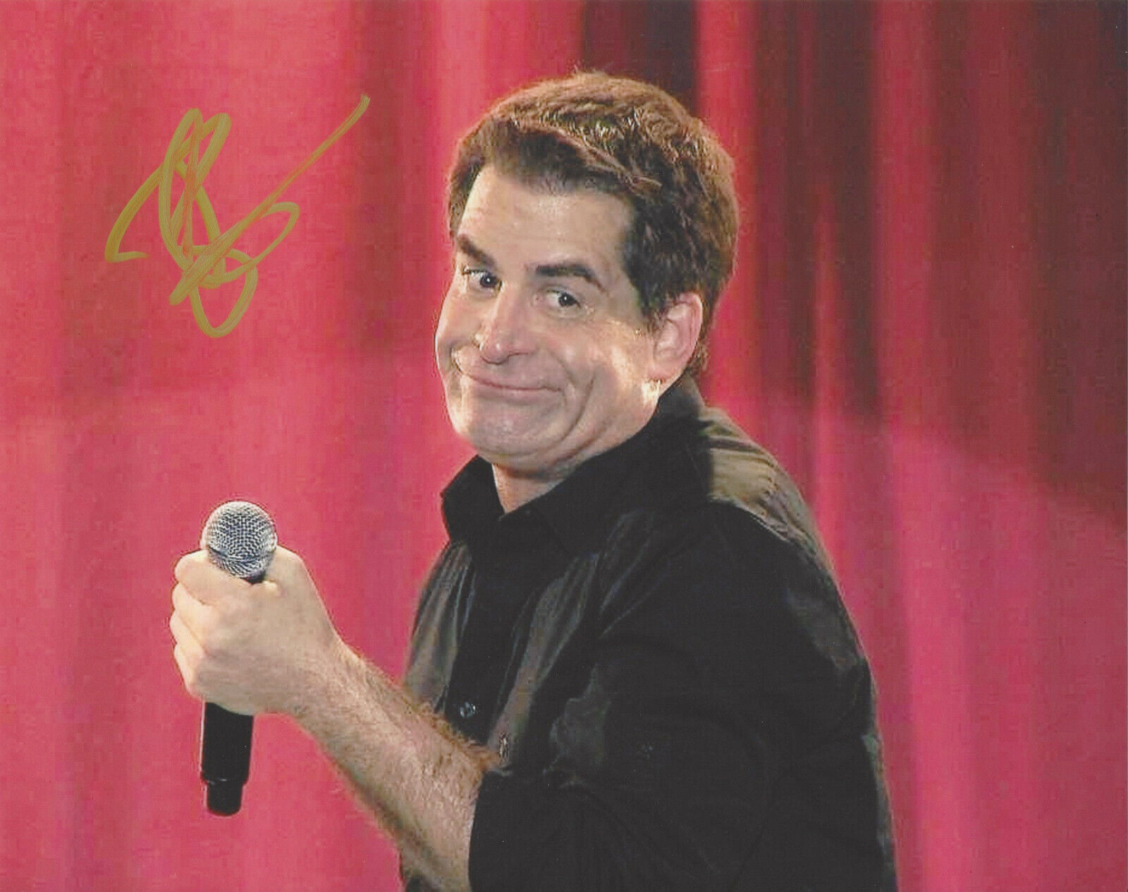 COMEDIAN TODD GLASS SIGNED AUTHENTIC STAND UP COMEDY 8X10 Photo Poster painting w/COA ACTOR