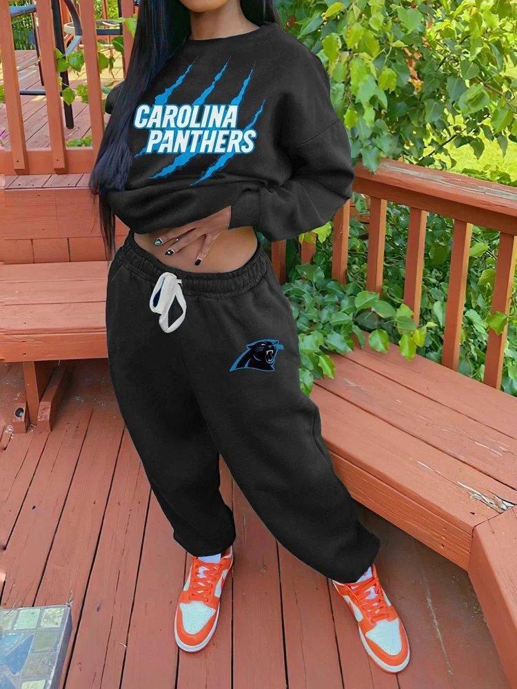 Carolina Panthers Sportswear Crewneck Sweatshirt Suit