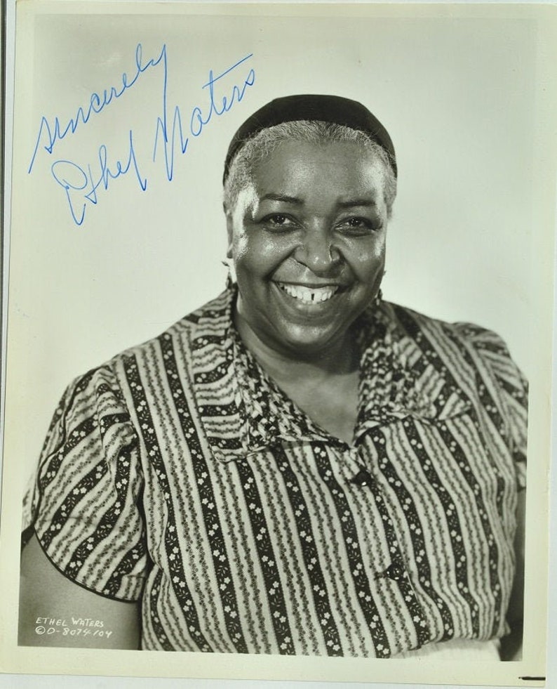 ETHEL WATERS 8x10 hand-signed, autographed Photo Poster painting wcoa