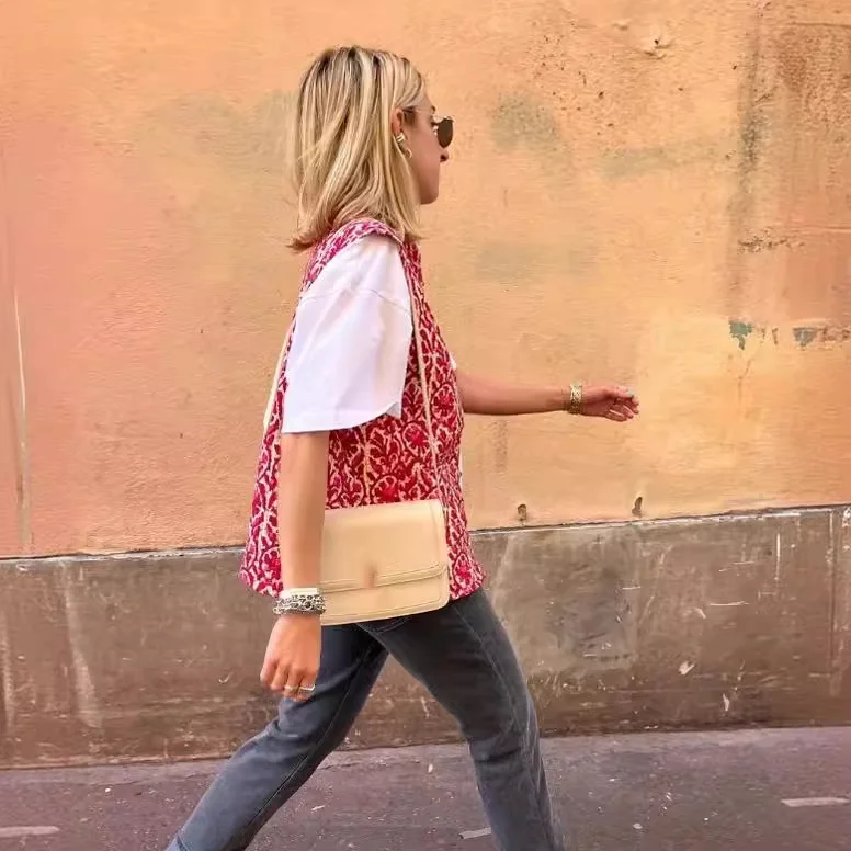 Nigikala Nigikala Women's Explosive Double-Sided Printed Vest