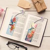 4Pcs Diamond Painting Hummingbird Flowers Bookmark Making Kit for Book Lovers
