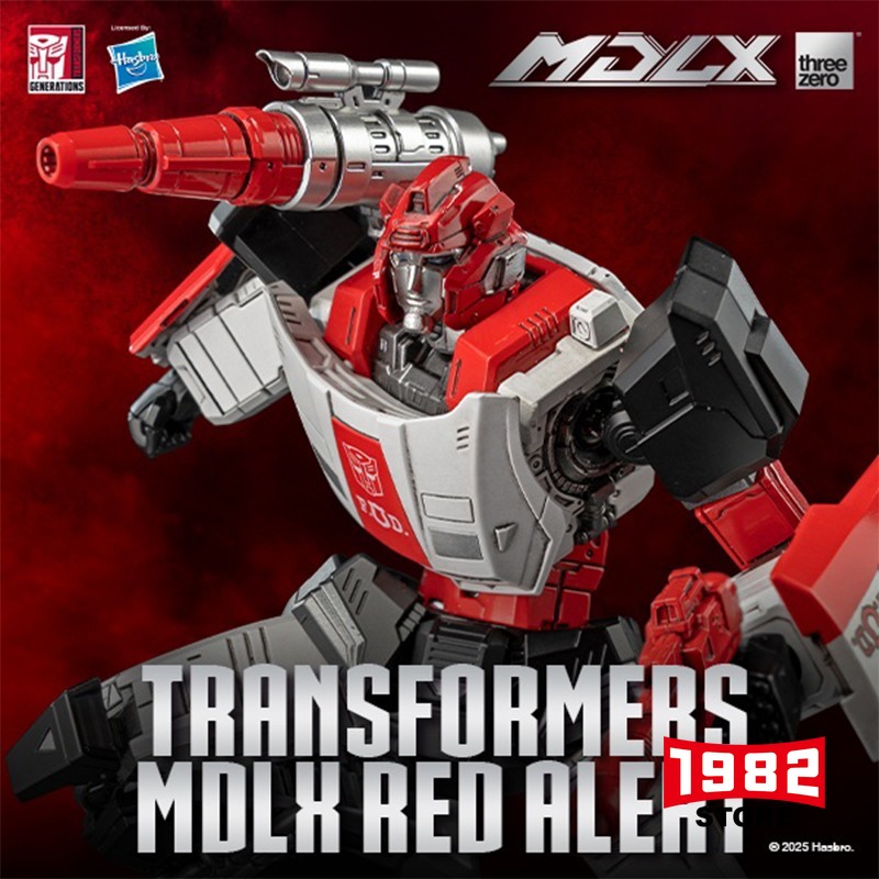 Red Alert Autobots Transformers Action Figure Threezero 3A MDLX Collectible Model Toy Gift for Desk Display Collection Hobbyists