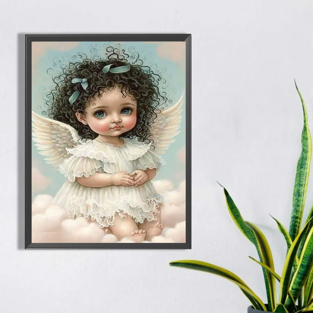 Diamond Painting - Full Round Drill - Angel Child(Canvas|30*40cm)