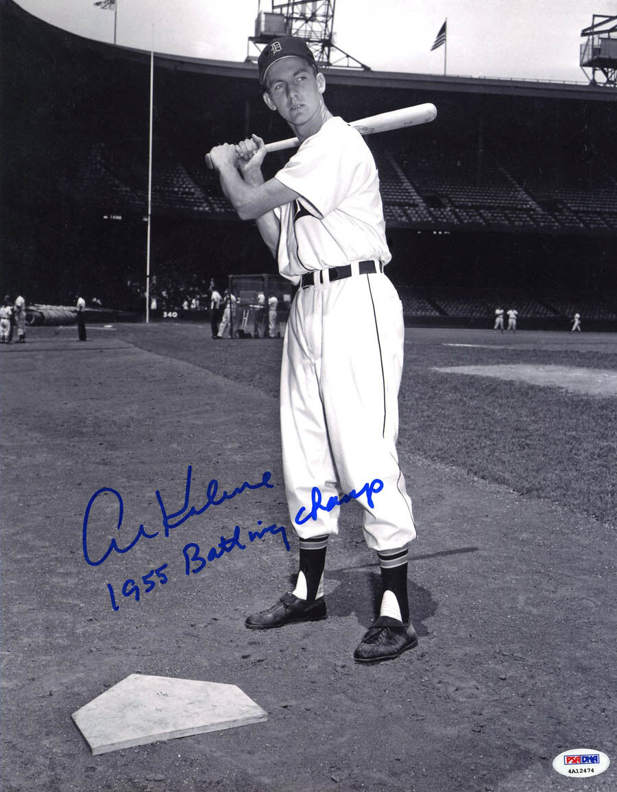 Al Kaline SIGNED 11x14 Photo Poster painting + 1955 Batting Champ Tigers ITP PSA/DNA AUTOGRAPHED