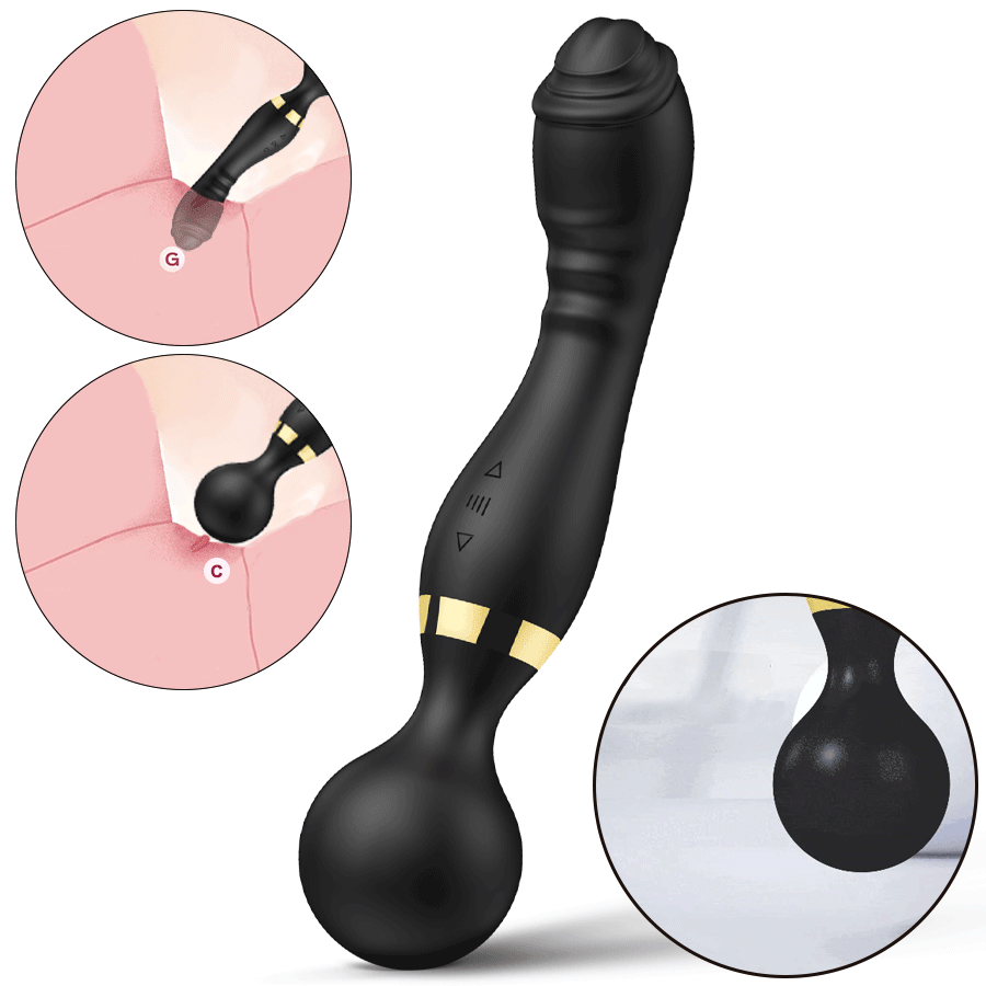 Duvera – Dual-ended Vibrator With Independent Head & Tail Vibration, For G-spot & Body Massage